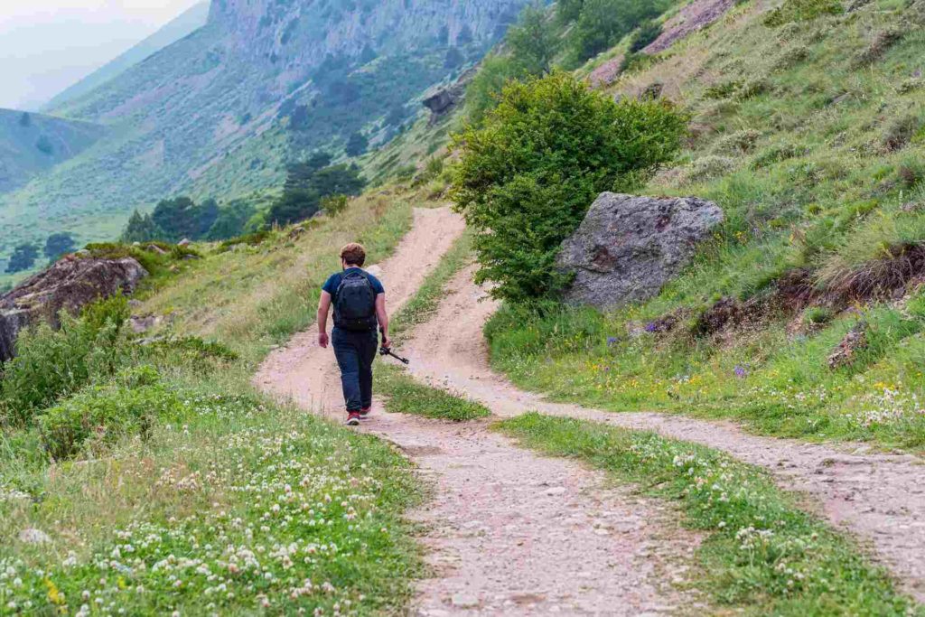 view hiker walks mountains - Balkan Jewel Resort & Chalets